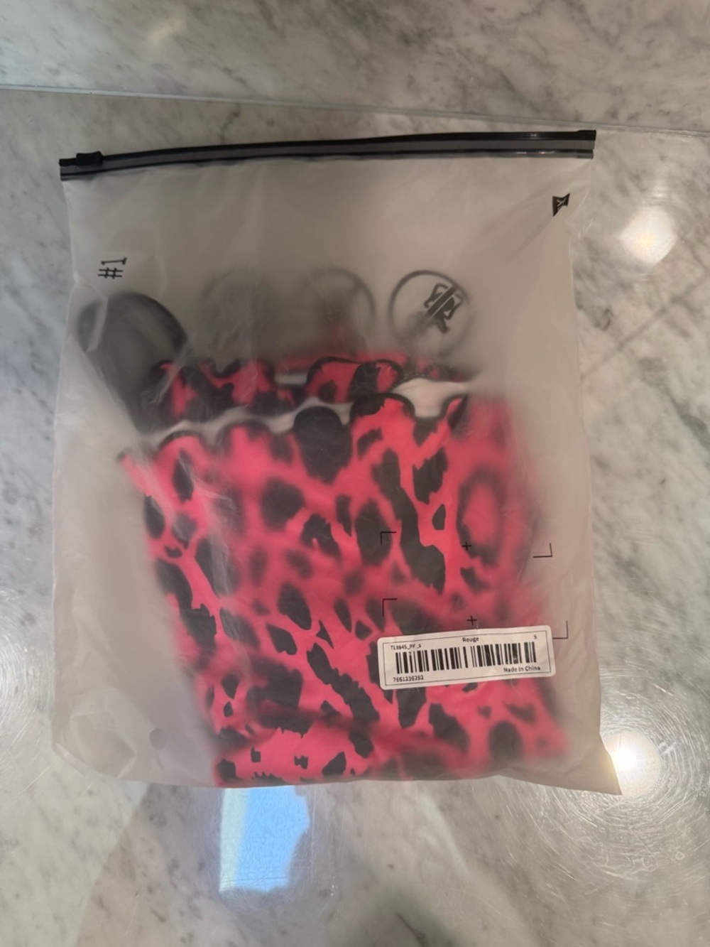 Hot Pink Leopard Print Slip Dress – Size Small | 100% Polyester | NWT - Picture 4 of 4